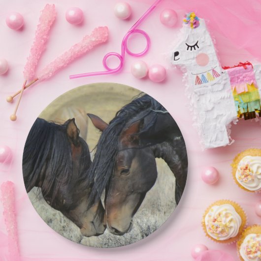 HAMbyWG - Paper Tellers 9" - 2 Pferd Pappteller (Party)