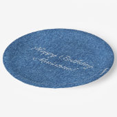 HAMbyWG - Paper Tellers 9" - Denim Image Pappteller (Schrägansicht)
