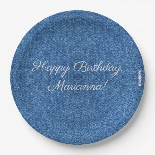 HAMbyWG - Paper Tellers 9" - Denim Image Pappteller