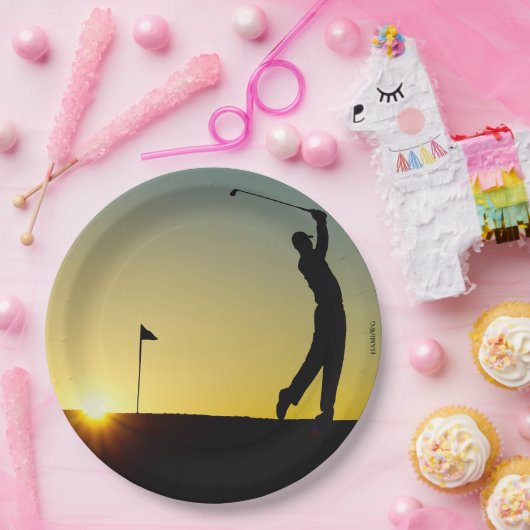 HAMbyWG - Paper Tellers - Golfer Pappteller (Party)