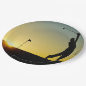 HAMbyWG - Paper Tellers - Golfer Pappteller (Schrägansicht)