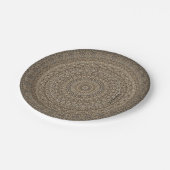 HAMbyWG - Papierplatte 7 oder 9" - Tan Mandala Pappteller (Schrägansicht)