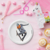HAMbyWG - Papierplatte - Skateboarder Pappteller (Party)