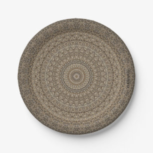 HAMbyWG - Pappteller 9" - TAN-Mandala