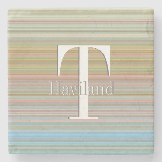HAMbyWG Pastel-Linien Steinuntersetzer (Vorderseite)