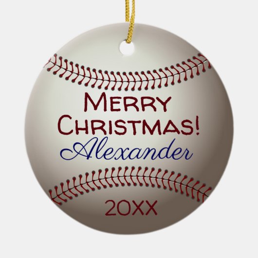 HAMbyWG - Personalizable Baseball Ornament (Vorne)