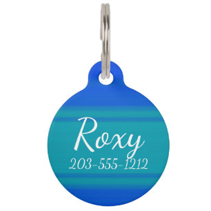 HAMbyWG - Pet Name Tag - Cool/Cool blau Tiernamensmarke