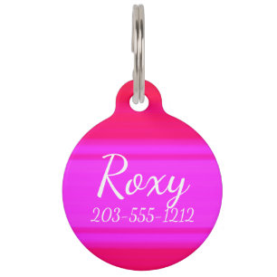 HAMbyWG - Pet Name Tag - Hot/Hot Pink Tiernamensmarke