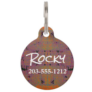 HAMbyWG - Pet Name Tag - Orange Haustiermarke