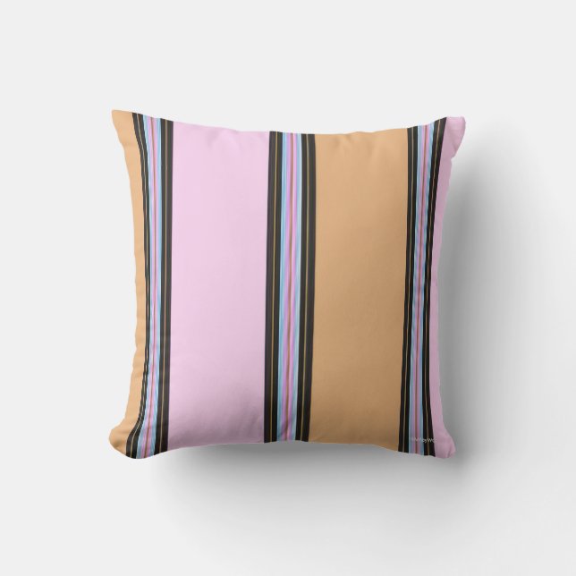 HAMbyWG Pillow 16" - Pink & Beige Kissen (Vorderseite)