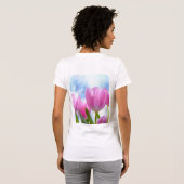 HAMbyWG - Pink Tulips T-Shirt (Schwarz voll)