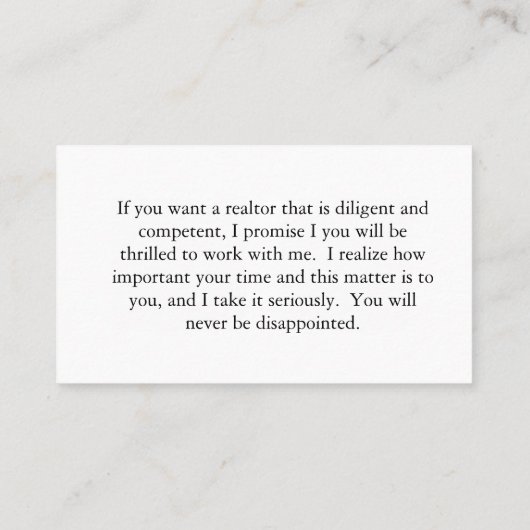 HAMbyWG Realtor Foto Visitenkarte (Rückseite)