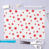HAMbyWG Red Crazy Polka Dots Seidenpapier (Handwerk)