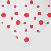 HAMbyWG Red Crazy Polka Dots Seidenpapier (Ausschnitt)