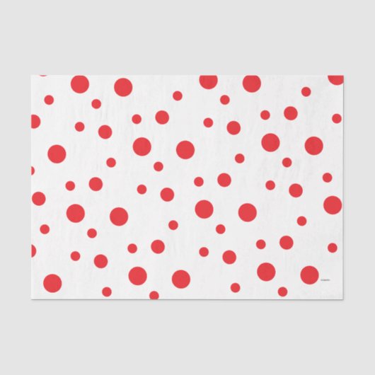 HAMbyWG Red Crazy Polka Dots Seidenpapier (Vorderseite)