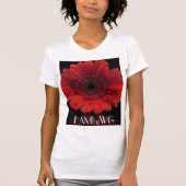HAMbyWG - Red Gerber Daisy T-Shirt (Vorderseite)