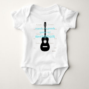 HAMbyWG - Romper, camiseta, Snap T - Tema de guit Baby Strampler