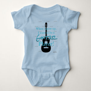 HAMbyWG - Romper, T - Shirt, Snap T - Gitarrenthem Baby Strampler