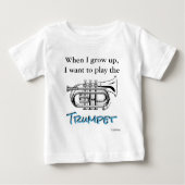 HAMbyWG - Romper, T - Shirt, Snap T - Trumpet Baby T-shirt (Vorderseite)