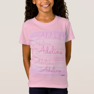HAMbyWG - Rosa Wash mit Wiederholungsname T-Shirt
