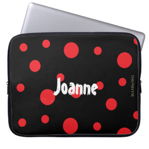 HAMbyWG - Rote Tupfen mit jeder Hintergrundfarbe Laptopschutzhülle