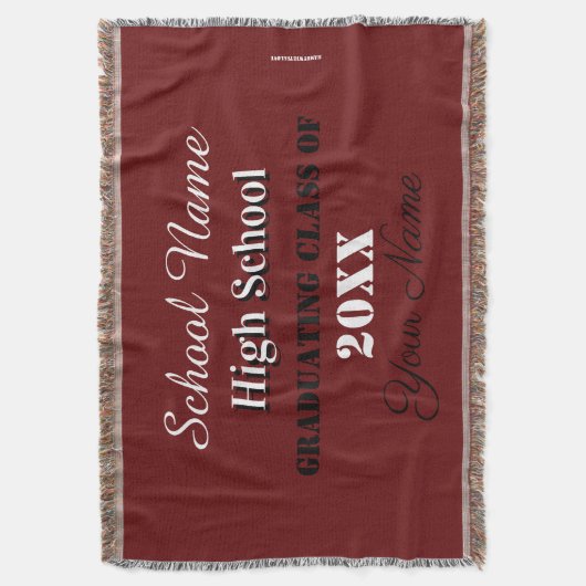 HAMbyWG - School Spirit Throw Decke (Vorderseite Vertikal)