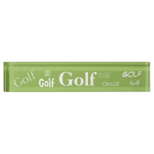 HAMbyWG - Schreibtisch Name Plate - Golf Namensplakette