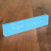 HAMbyWG - Schreibtisch Name Plate - Kid Blue Namensplakette (Seite)