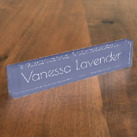 HAMbyWG - Schreibtisch Name Plate - Lavendel