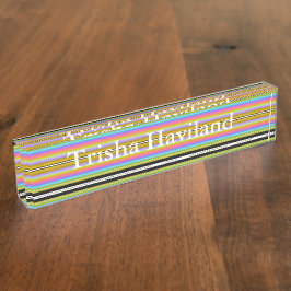 HAMbyWG Schreibtisch Name Plate - Roaring 20's Namensplakette