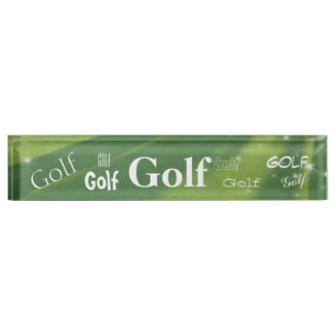 HAMbyWG - Schreibtisch Namensschild - Golf Golf Go Namensplakette
