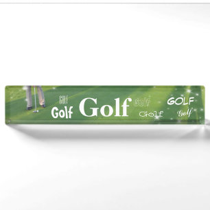 HAMbyWG - Schreibtisch Namensschild - Golf Namensplakette