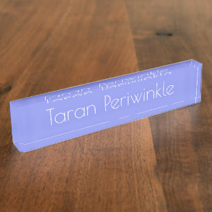 HAMbyWG - Schreibtisch Namensschild - Periwinkle Namensplakette