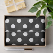 HAMbyWG Schwarz mit beliebigen Farbe Polka-Punkte Seidenpapier (Geschenk)