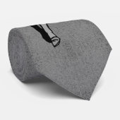 HAMbyWG - Schwarz-Weiß-Comic Krawatte (Gerollt)