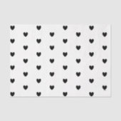 HAMbyWG - Schwarze Herzen - Seidenpapier (Vorderseite)