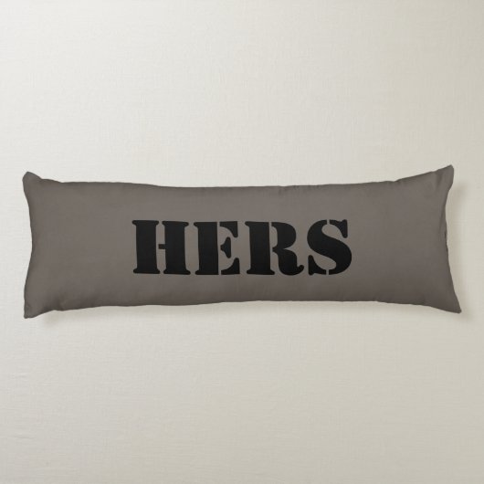 HAMbyWG - Sein & Hers Theme Seitenschläferkissen (Rückseite)