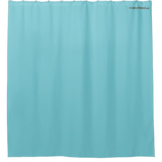 HAMbyWG - Showe Curtain - Aqua Blue Duschvorhang (Vorderseite)