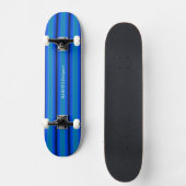HAMbyWG - Skateboard - Blauer grüner Streifen (Vorderseite)