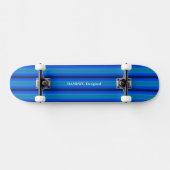 HAMbyWG - Skateboard - Blauer grüner Streifen (Horizontal)