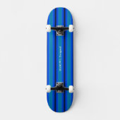 HAMbyWG - Skateboard - Blauer grüner Streifen (Vorderseite)
