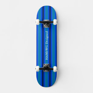 HAMbyWG - Skateboard - Blauer grüner Streifen