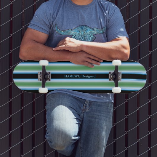 HAMbyWG - Skateboard - Brilliant Blue Green Black (Außenbereich 3)