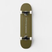 HAMbyWG - Skateboard - Brown Gingham (Vorderseite)