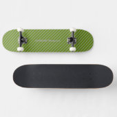 HAMbyWG - Skateboard - Greem Diagonal Stripes (Horizontal)