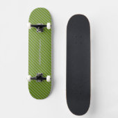 HAMbyWG - Skateboard - Greem Diagonal Stripes (Vorderseite)