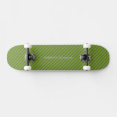 HAMbyWG - Skateboard - Greem Diagonal Stripes (Horizontal)