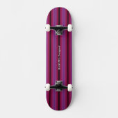 HAMbyWG - Skateboard - Himbeergewebter Streifen (Vorderseite)