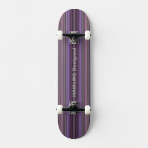 HAMbyWG Skateboard - Lila Streifen