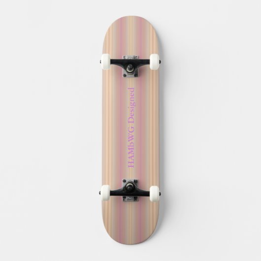 HAMbyWG - Skateboard - Pfirsichfarbenes Violett we (Vorderseite)